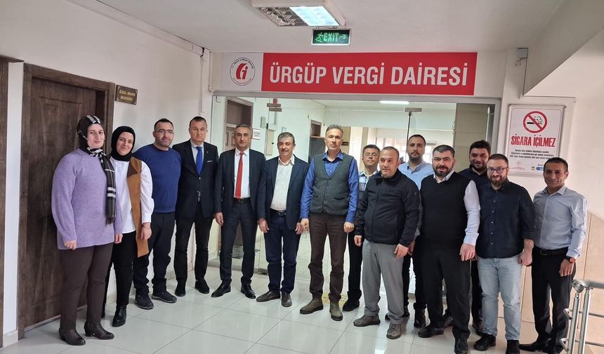Nevşehir Defterdarı Sarı Ürgüp Vergi Dairesinde