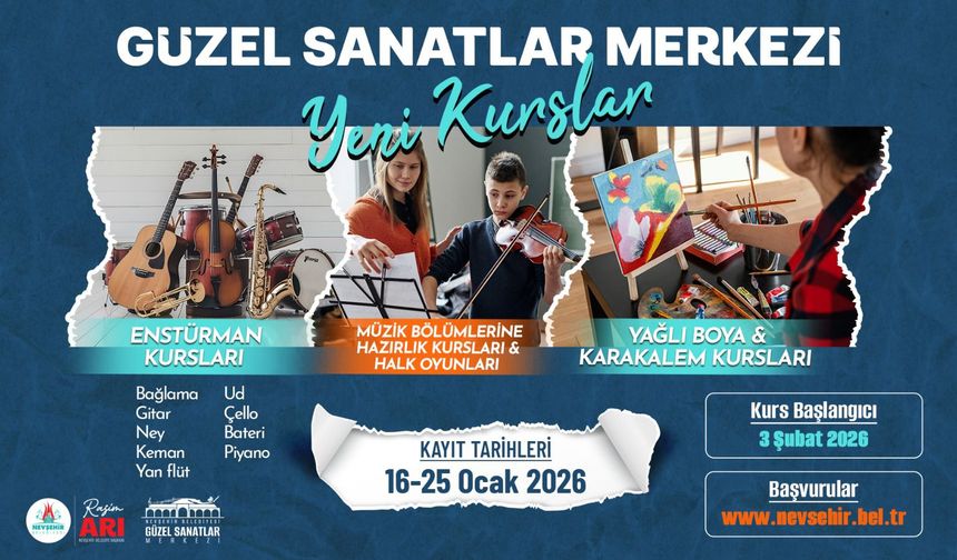 Nevşehir’de Güzel Sanatlar Merkezi Yeni Döneme Hazır