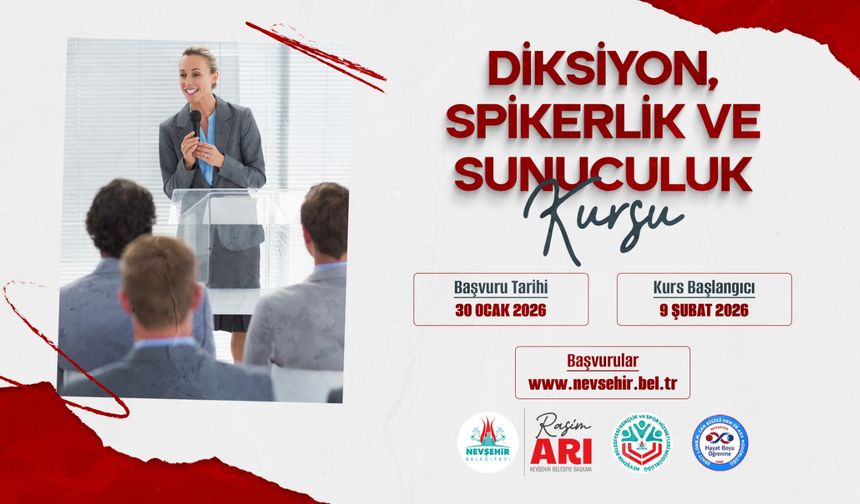 Nevşehir’de diksiyon ve spikerlik eğitimi