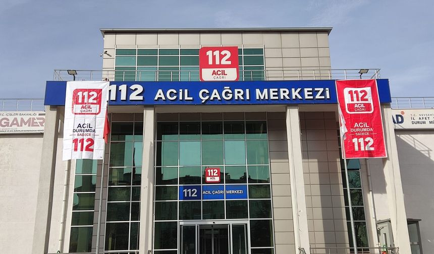 Nevşehir 112’nin 2025 Çağrı İstatistikleri Açıklandı