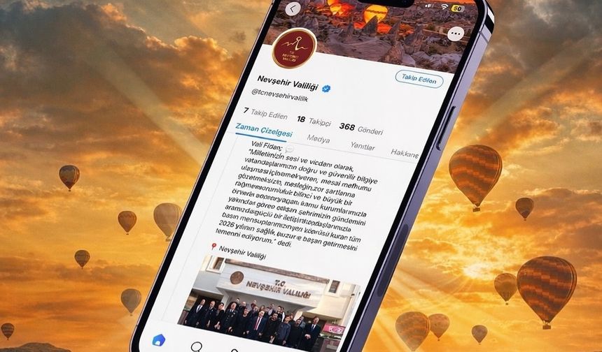 Nevşehir Valiliği NSosyal’de Yerini Aldı