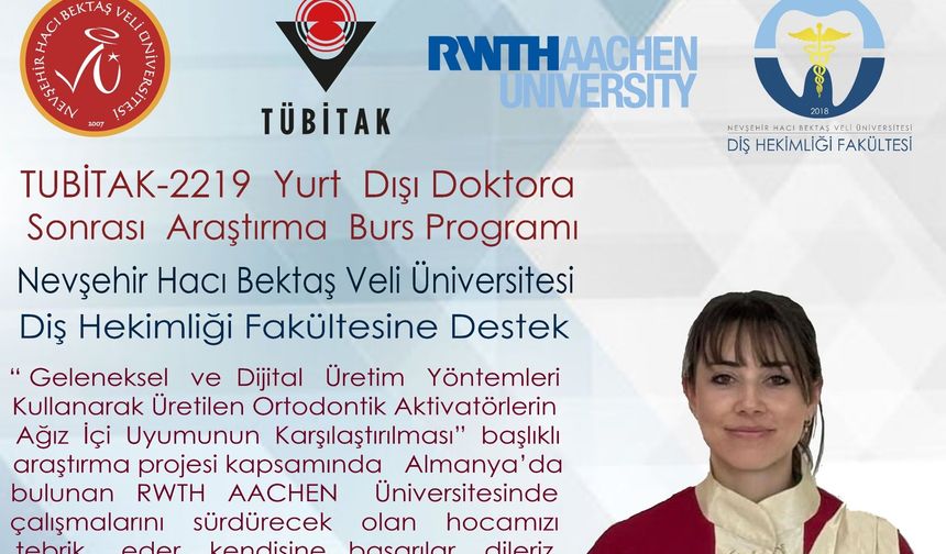 NEVÜ Öğretim Üyesine TÜBİTAK 2219 Yurt Dışı Doktora Sonrası Araştırma Bursu