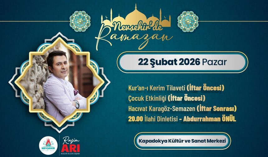 Nevşehir Abdurrahman Önül konseriyle coşacak