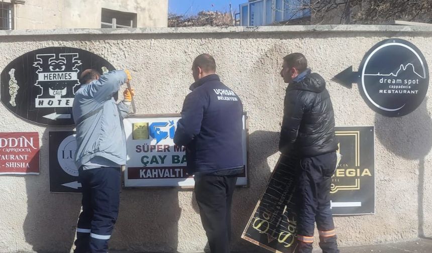 Uçhisar’da Kent Estetiği İçin Tabela Düzenlemesi