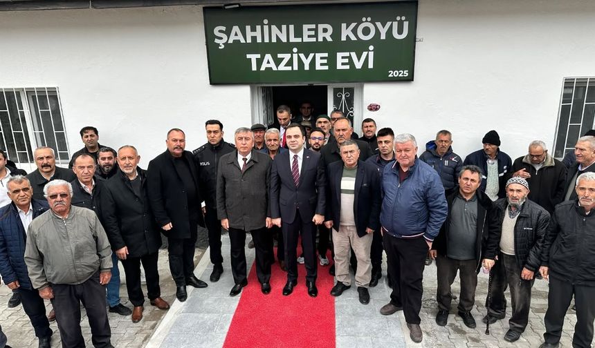 Şahinler köyü’nde İmece ile taziye evi
