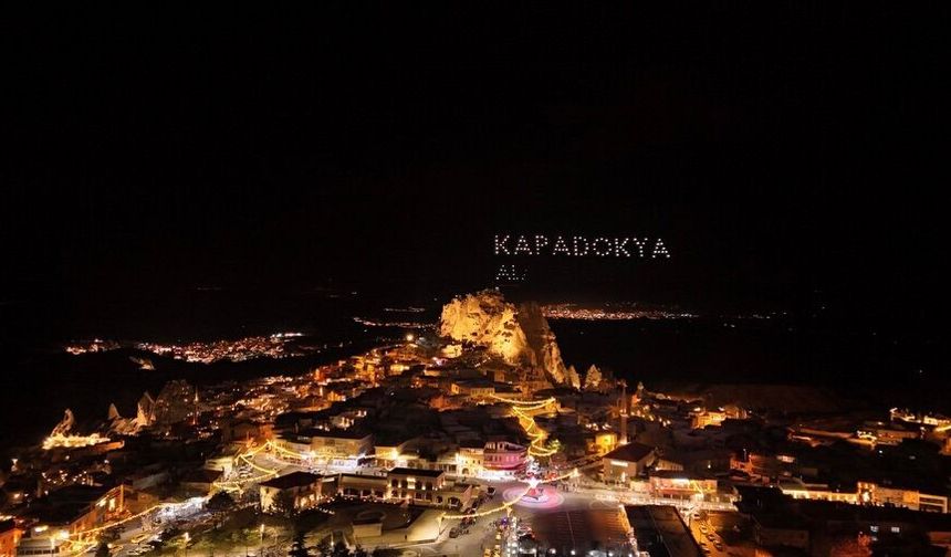 Uçhisar’da Çin At Yılı Festivali Coşkusu: Gökyüzünde Drone Şöleni