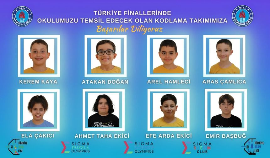 Altınyıldızlı Kodlamacılar Türkiye Finallerinde