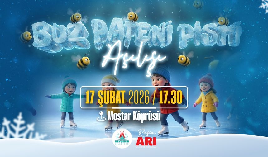 Nevşehir Belediyesi Buz Pateni Pisti Açılıyor