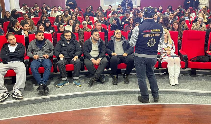 Nevşehir’de Öğrencilere Uyuşturucuyla Mücadele Anlatıldı