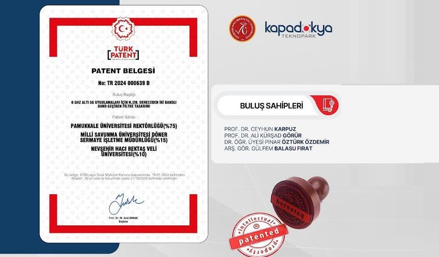 NEVÜ'den Önemli Patent Başarısı: 5G Teknolojisine Yerli ve Yenilikçi Katkı
