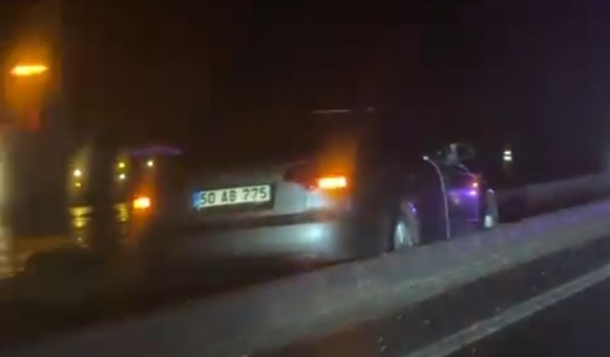 Nevşehir’de Yağış Kazası: Otomobil Refüje Çıktı