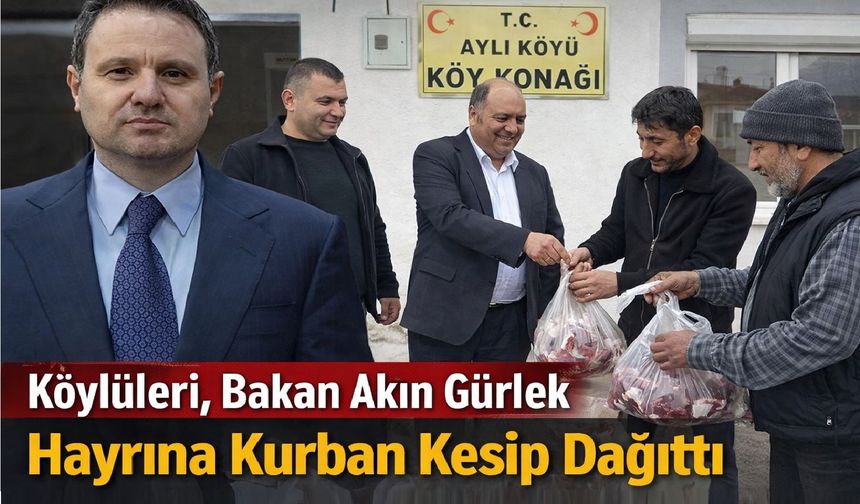 Bakan Gürlek İçin Memleketinde Kurban Kesildi