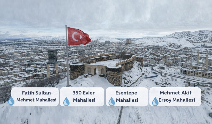 Nevşehir'de 4 Mahallede Sular Kesilecek