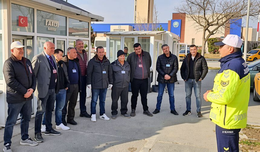 5 Bin sürücüye yeni düzenlemeler anlatıldı