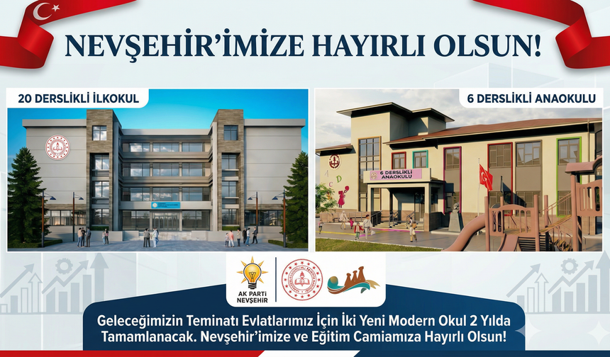 Nevşehir’e İlkokul ve Anaokulu Müjdesi