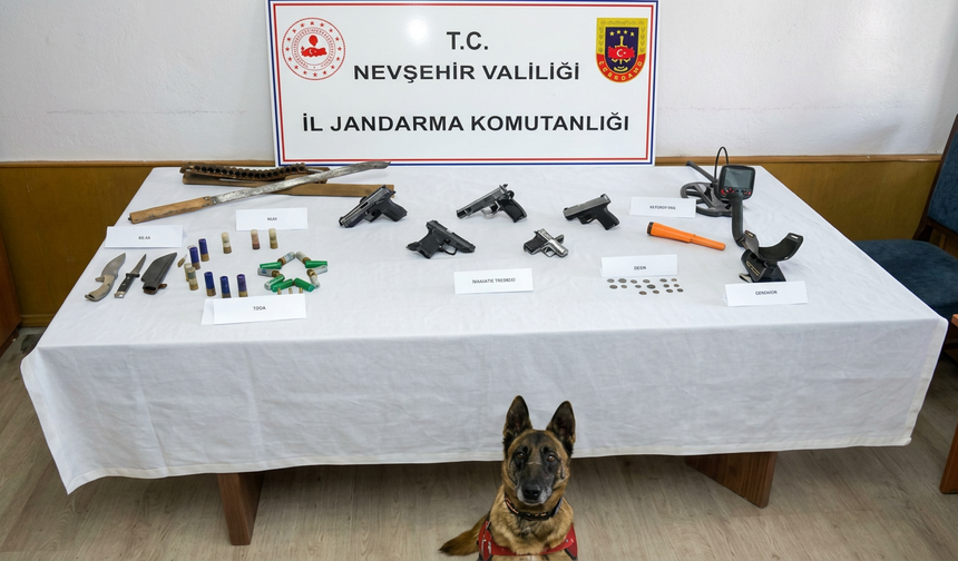 Nevşehir’de Silah ve Tarihi Eser Operasyonu