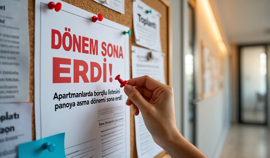 Komşunun Borcu Artık Panoda Asılamayacak!