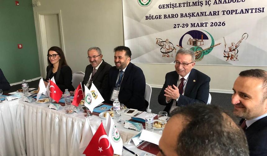 Nevşehir Barosu Başkanı Öncül, İç Anadolu Baro Başkanları Toplantısına Katıldı