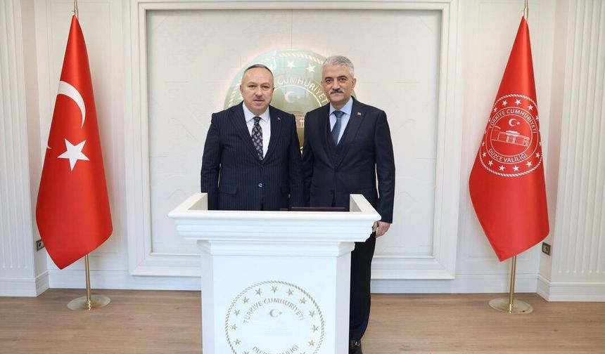 Nevşehir Valisi Fidan’dan Düzce Valisine Ziyaret