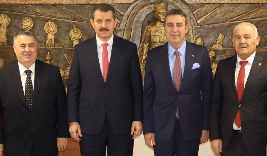 Pınarbaşı ve Birlik Başkanları, Milli Savunma Bakan Yardımcısı Ayhan'ı Ziyaret Etti