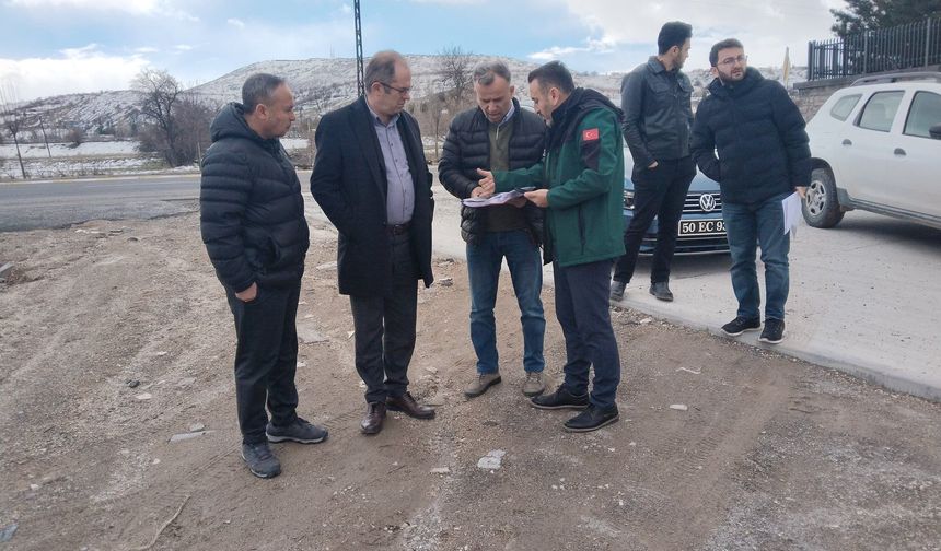 Uçhisar'da Taşkın Riskler Yerinde İncelendi