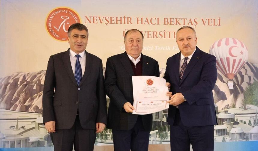 Nevşehir'de Günlük 3 Bin Öğrenciye iftar Veren Hayırseverlere Teşekkür Belgesi