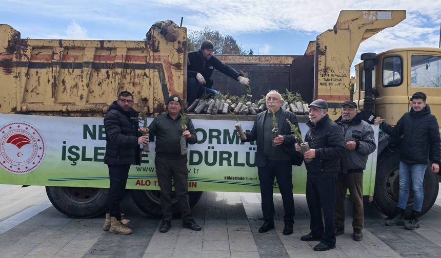 Hacıbektaş’ta 4000 Fidan Vatandaşlarla Buluştu