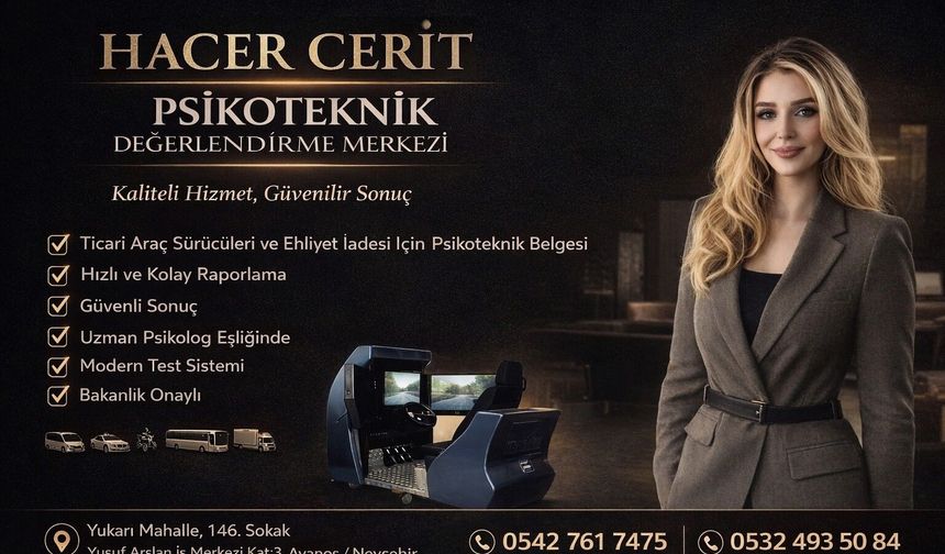 Avanos’ta Psikoteknik Hizmeti Artık Daha Kolay!