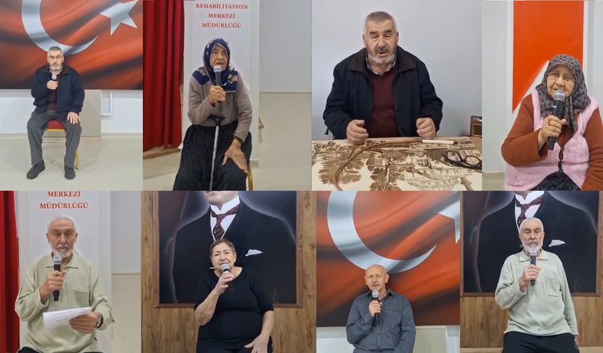 Kapadokya Huzurevi sakinlerinden 'İstiklal Marşı'