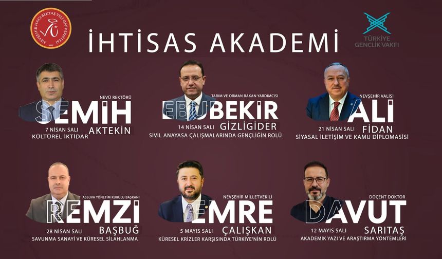 Nevşehir’de “İhtisas Akademi” Başlıyor