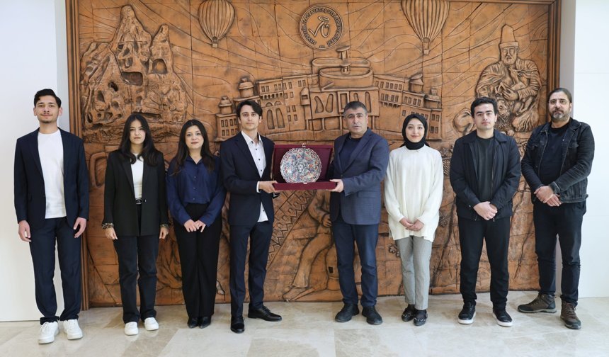 NEVÜ Kamu Yönetimi Topluluğu'ndan Rektör Aktekin’e Ziyaret