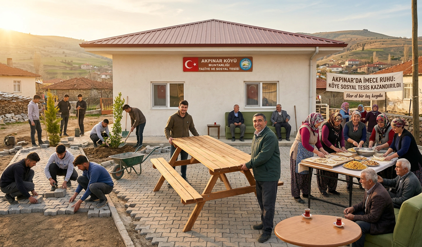İmeceyle Yükseldi: Akpınar’a Sosyal Tesis