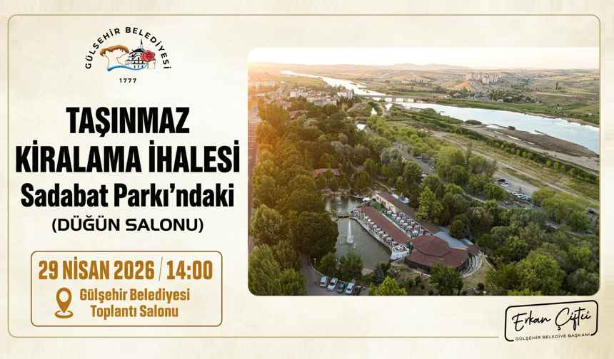 Gülşehir’de Düğün Salonu İhalesi 29 Nisan’da