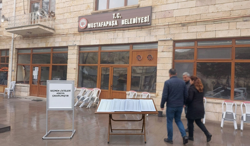 Mustafapaşa’da Seçmen Listeleri Askıda