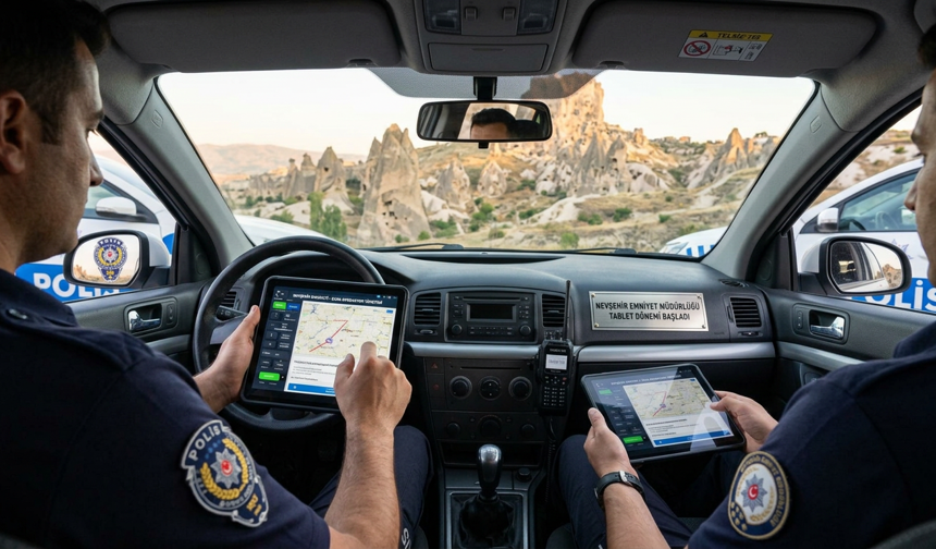 Nevşehir Emniyetinde tablet dönemi başladı