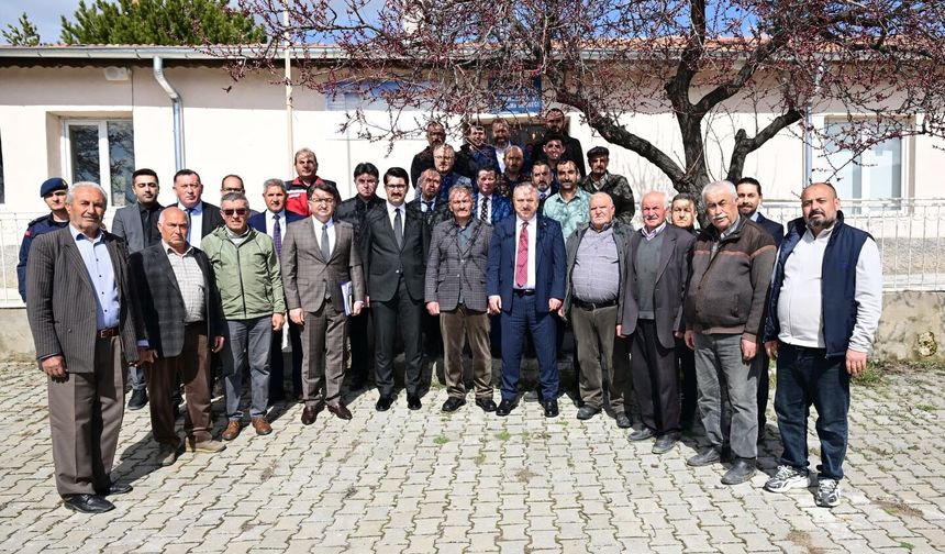 Vali Fidan'dan Ürgüp köylerine ziyaret