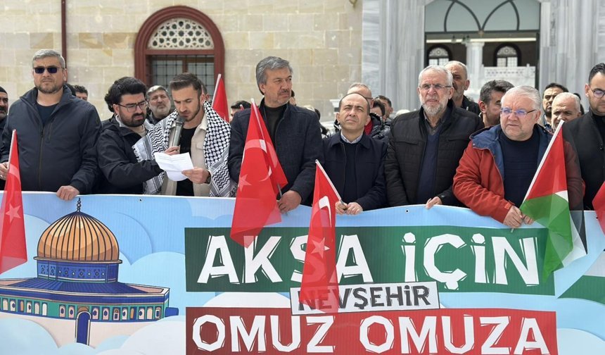 Nevşehir Külliyesi Önünde Filistin Açıklaması