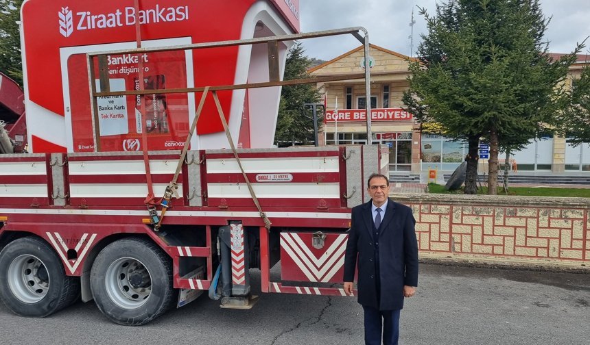 Göre Belediyesi’nden Çifte Hizmet: Ziraat Bankası ATM’si ve Forklift Hizmeti