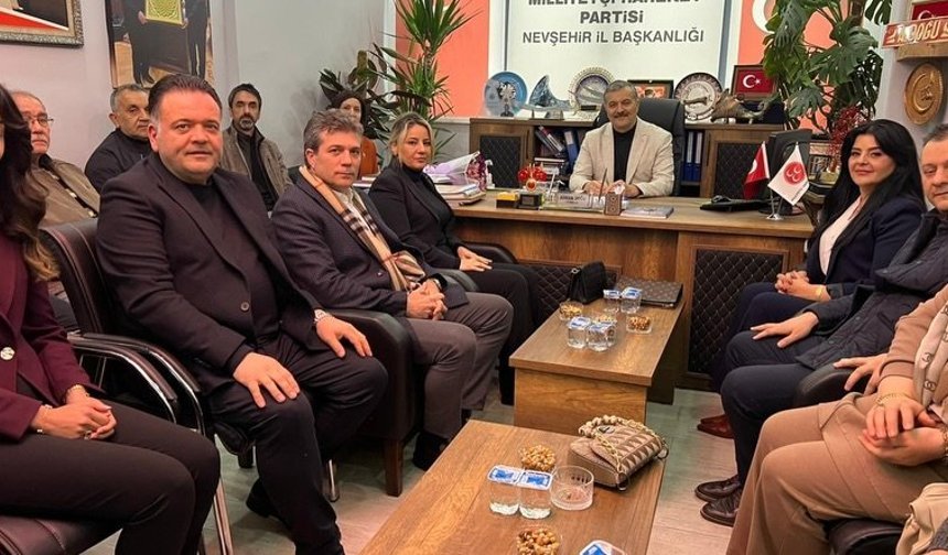 Vedat İnceefe MHP Nevşehir İl Başkanlığı’nda
