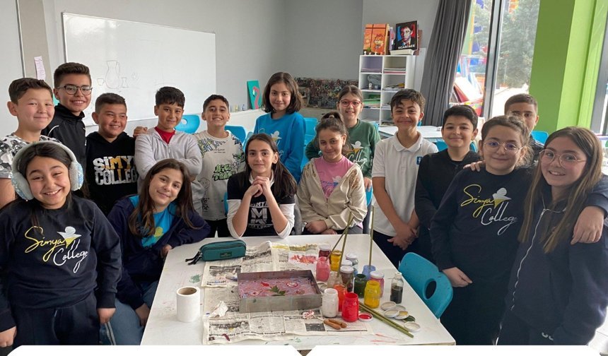 Simya Koleji’nde Ebru Sanatı Çalışmaları İlgi Gördü