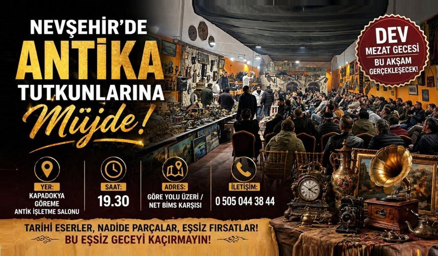 Kapadokya’da Koleksiyon Mezatı Bu Akşam