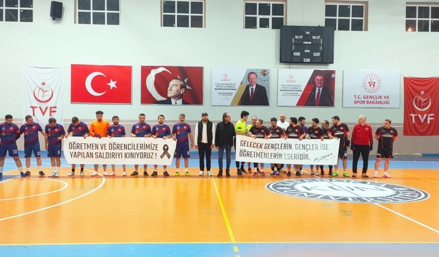 Ürgüp Futsal Turnuvasında Eğitim Camiasına Yapılan Saldırılara Kınama