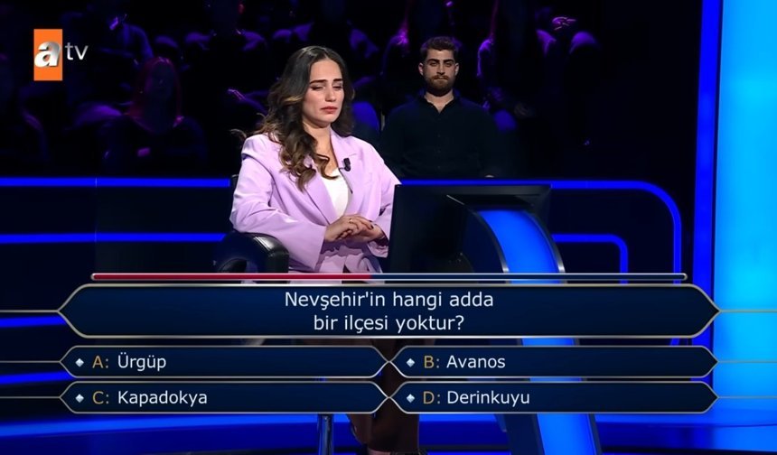 “Kim Milyoner Olmak İster?”de Nevşehir Sorusu Yarışmaya Damga Vurdu!