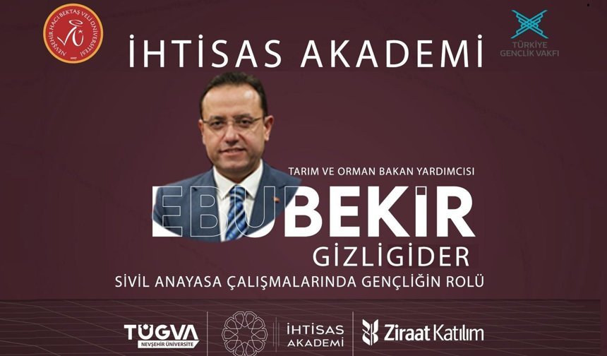 Bakan Yardımcısı Gizligider Nevşehir’de Gençlerle Buluşacak
