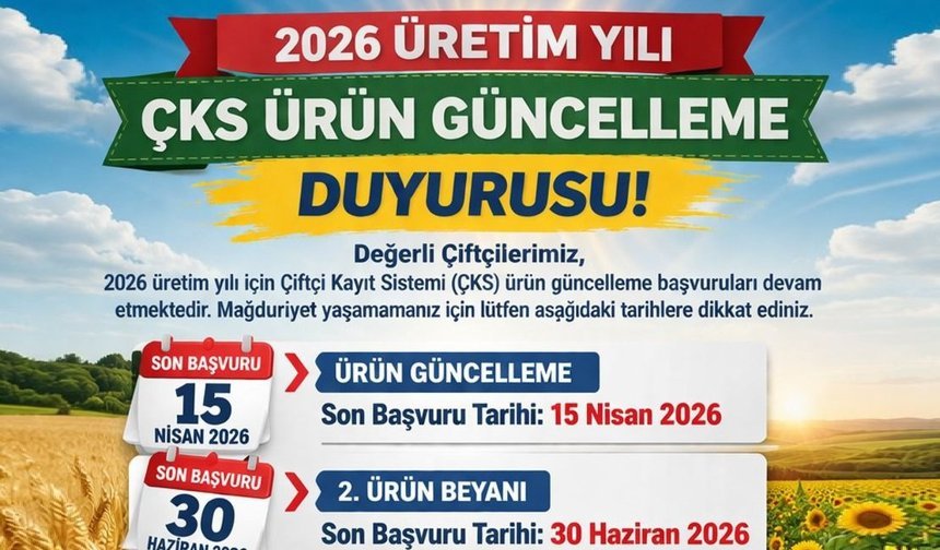 Nevşehirli Çiftçilere ÇKS Uyarısı: Ürün Güncellemeleri İçin Son Tarih Yarın