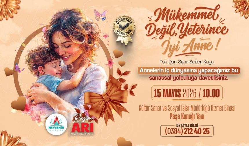 Nevşehir Belediyesi’nden Anneler İçin Atölye