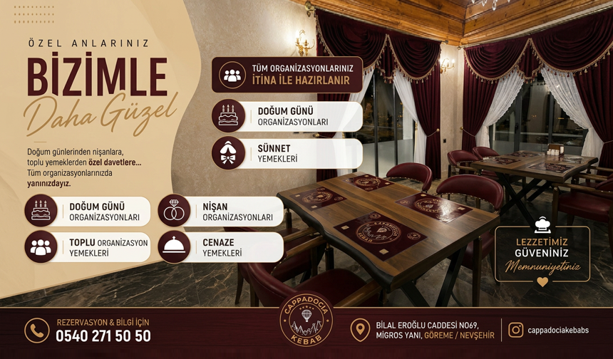 Cappadocia Kebab Göreme’de Açıldı
