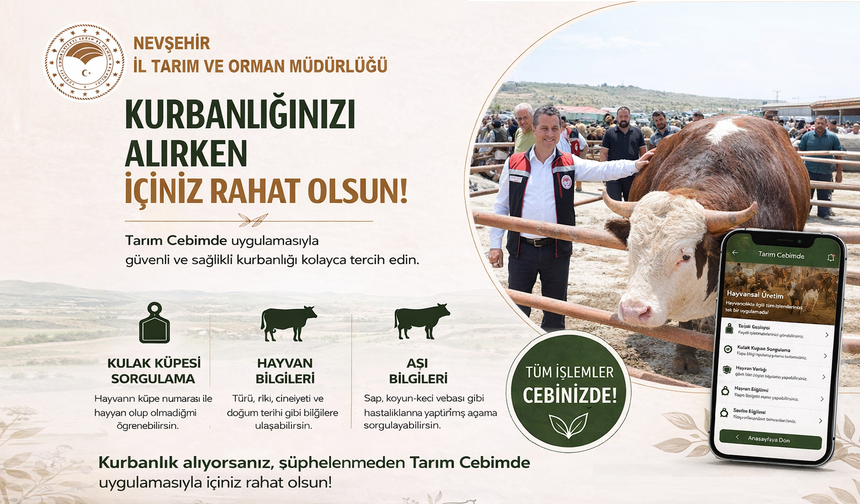 Nevşehir’de Kurbanlık Alacaklara Uyarı!