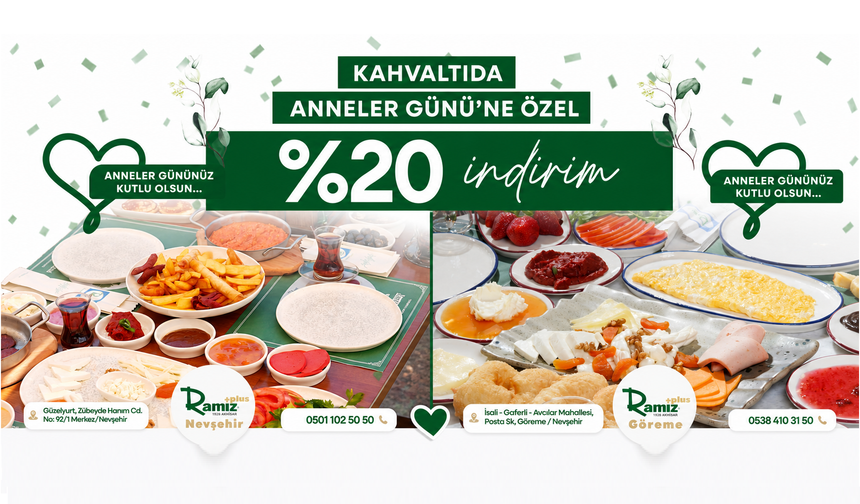Ramiz Plus’ta Anneler Günü  %20 İndirimli