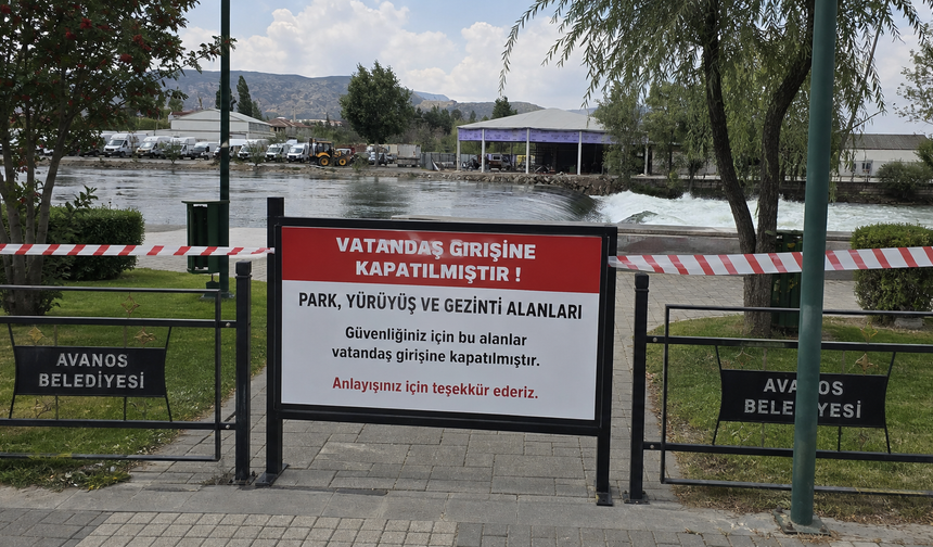 Avanos’ta Riskli Alanlar Geçici Olarak Kapatıldı